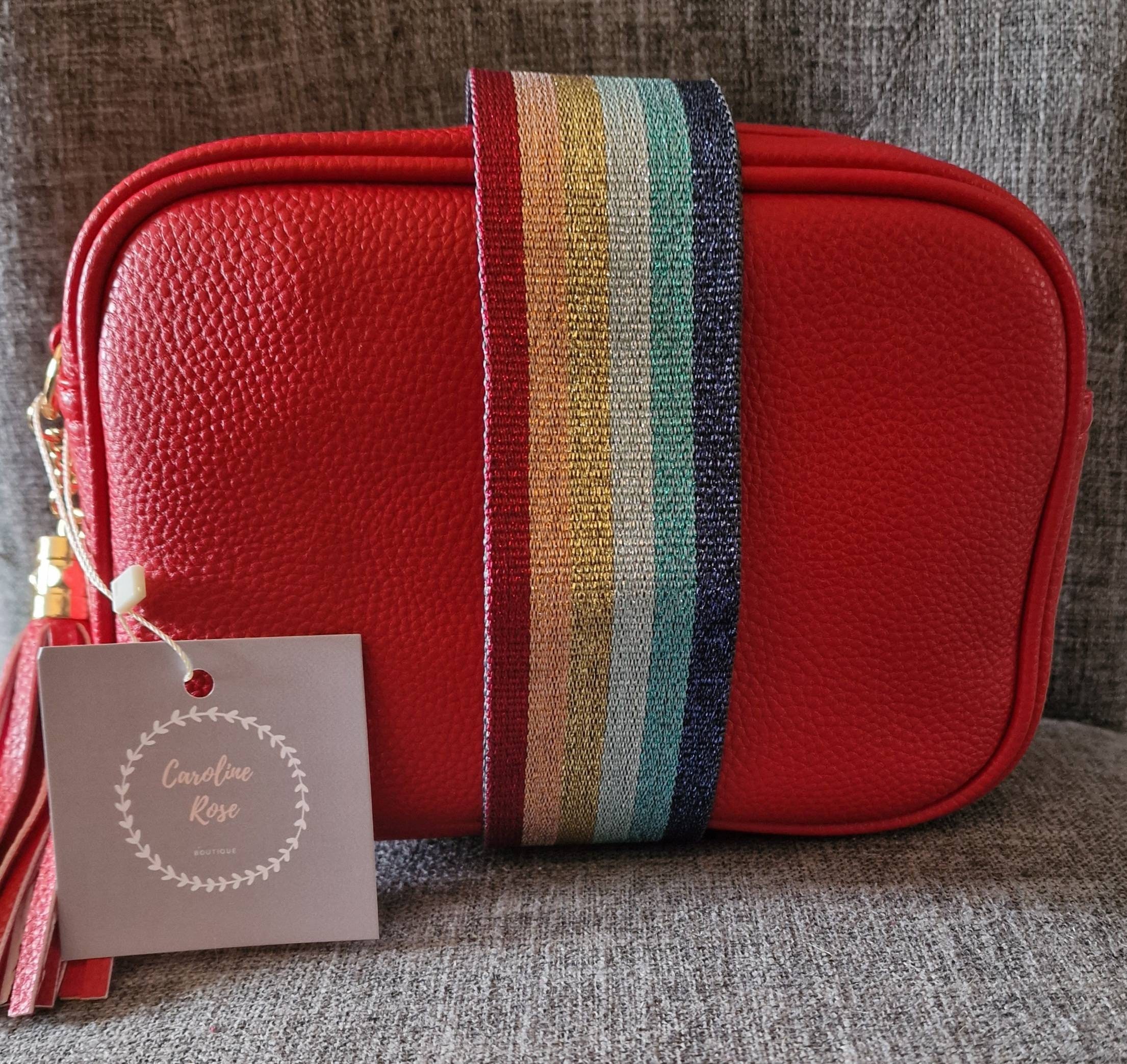 Crossbody Tassel Bag/camera Bag With Bright Changeable Strap Etsy UK