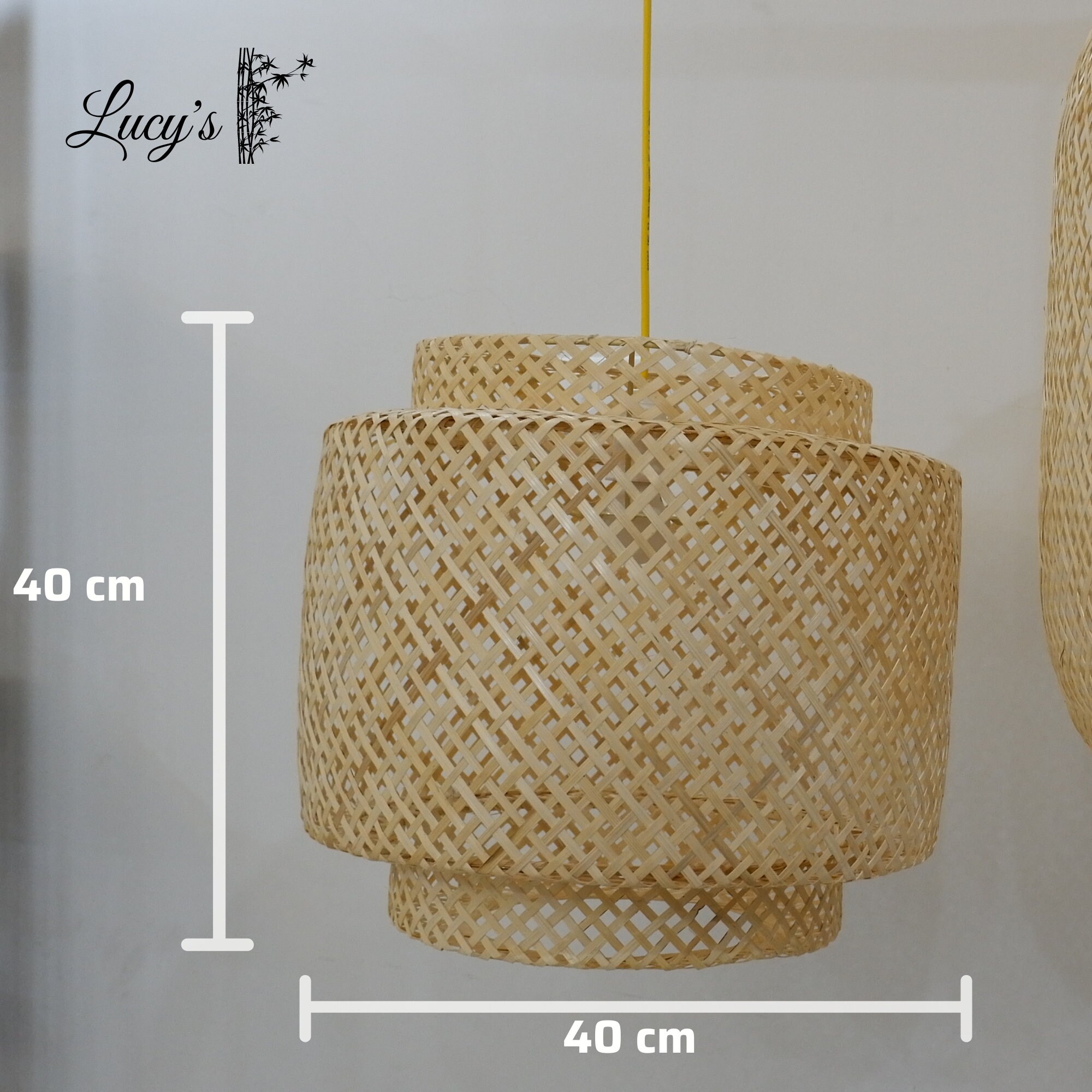 Bamboo Chandelier Lighting Woven Hanging Lamp For Boho Room Etsy