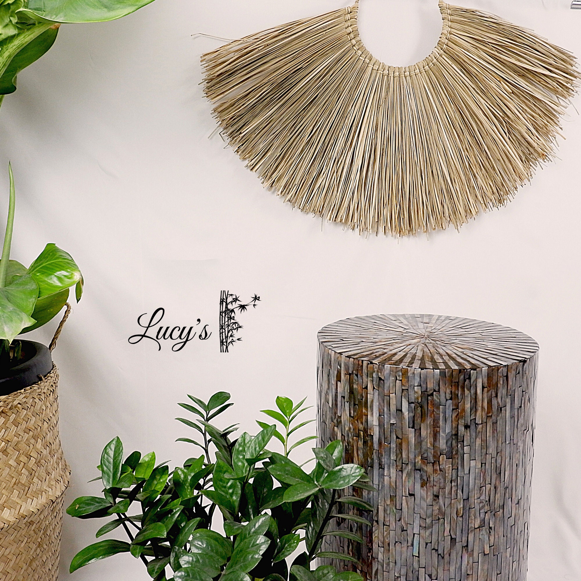 Seagrass Wall Hanging For Vintage Farmhouse Decor Wicker Etsy