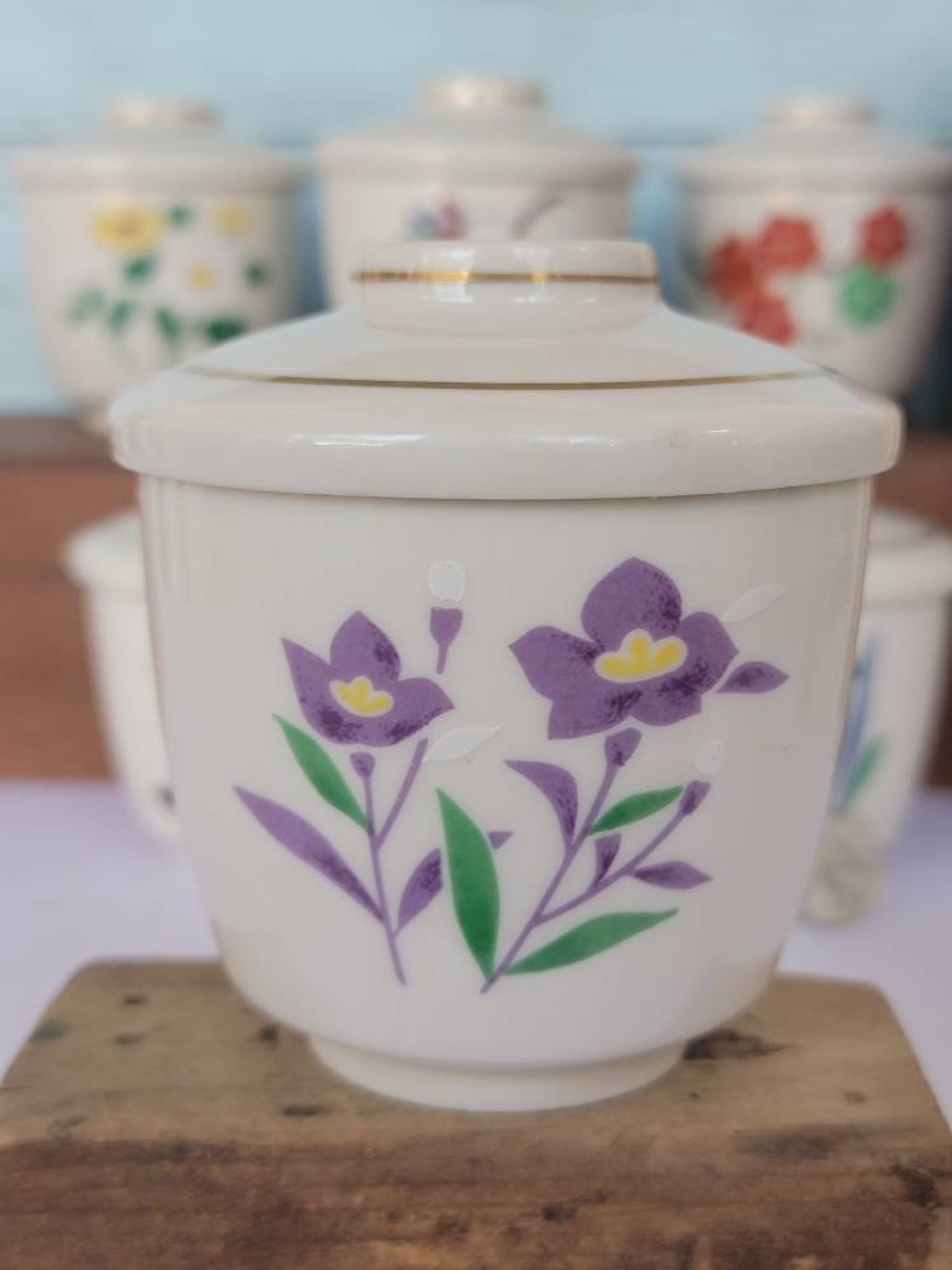 Set/6 Japanese Tachikichi Covered Porcelain Tea Cups Etsy