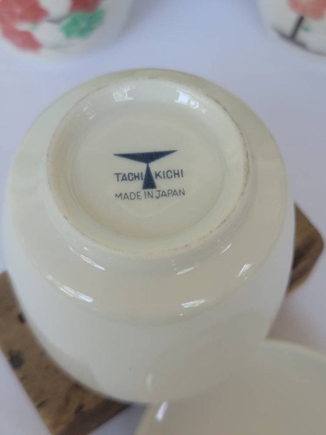 Set/6 Japanese Tachikichi Covered Porcelain Tea Cups Etsy