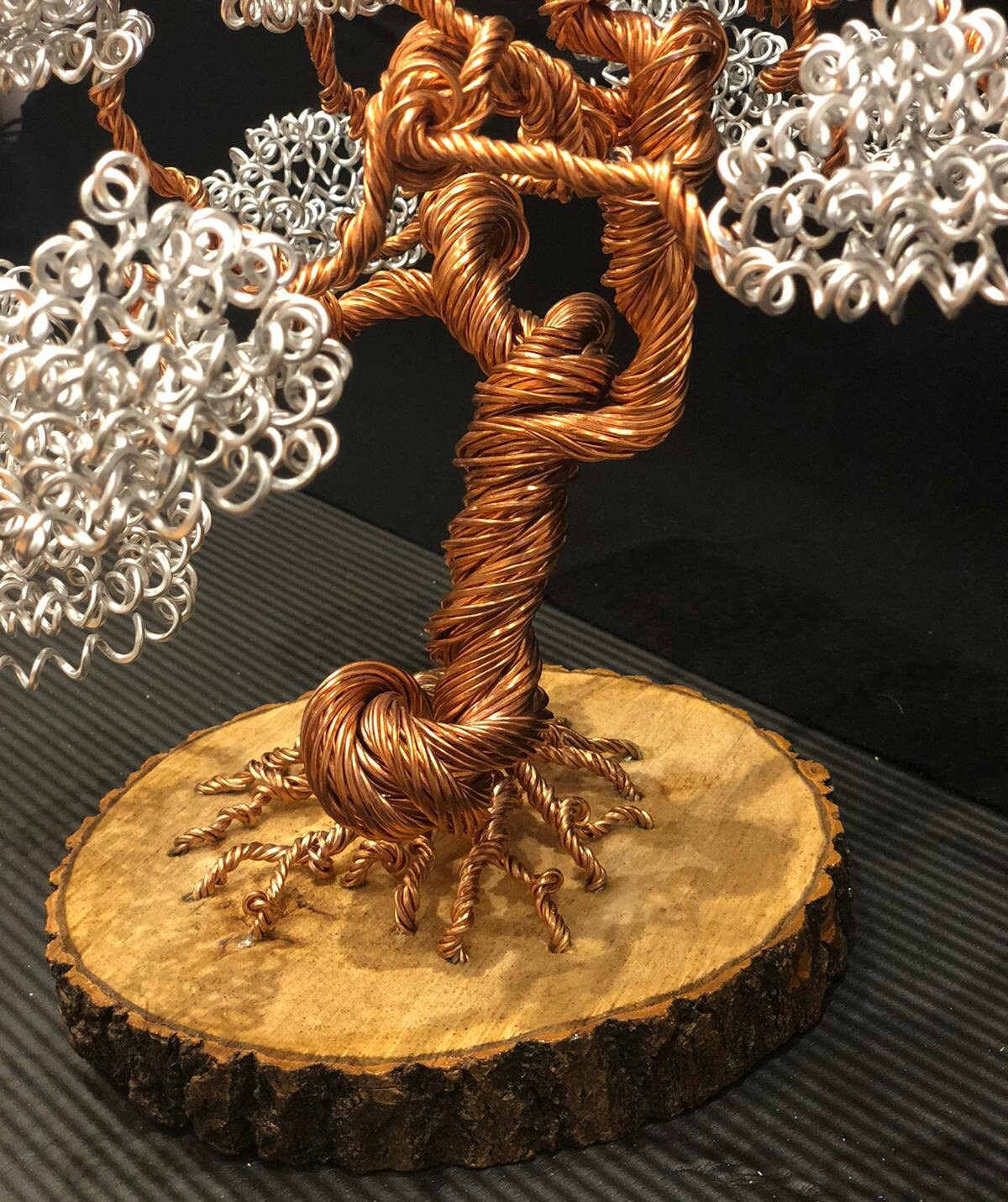 Large Copper Wire Bonsai Etsy