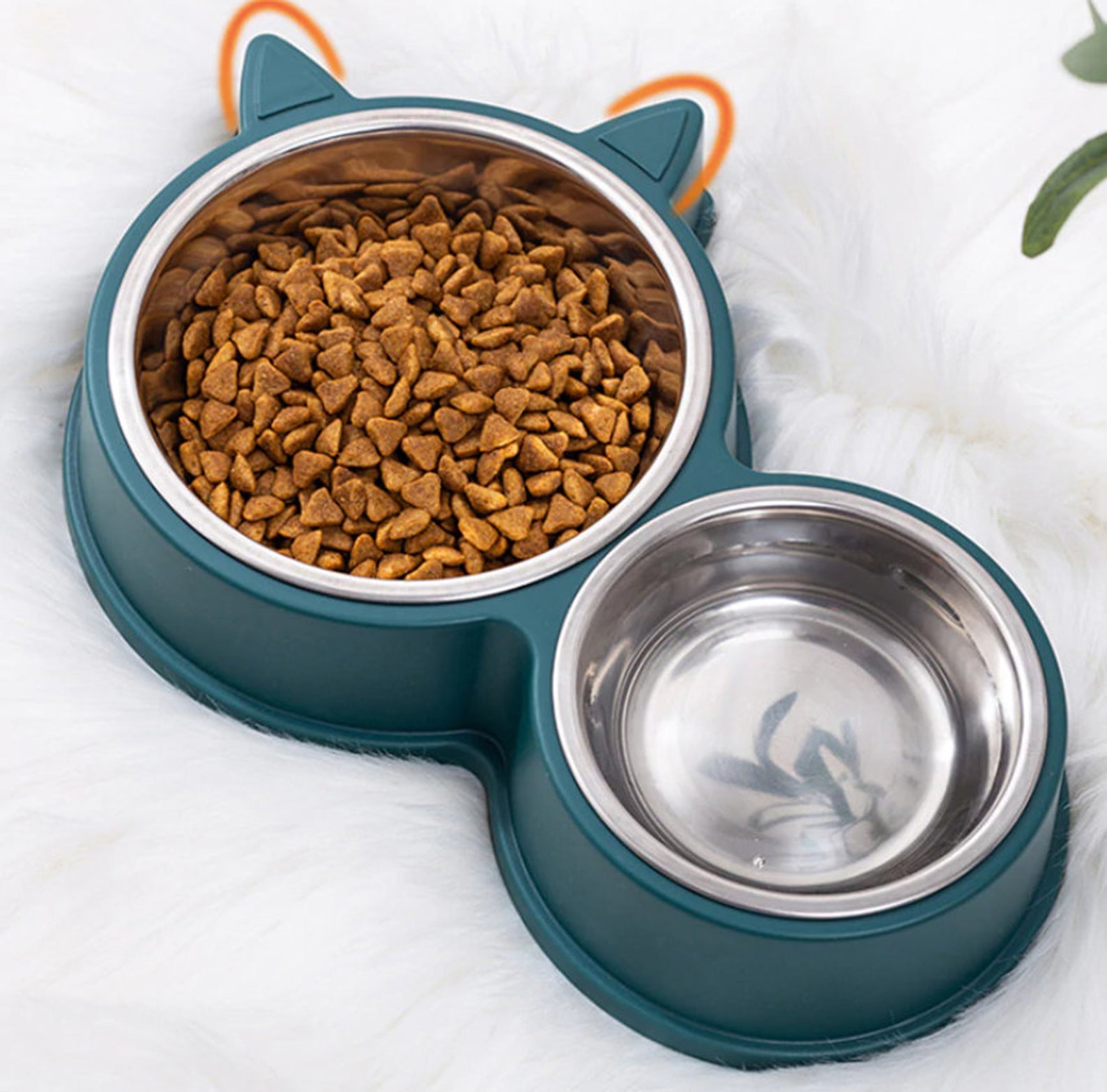 Double Dog Bowl Stainless Steel Dog Bowl Plastic Dog Bowl Etsy