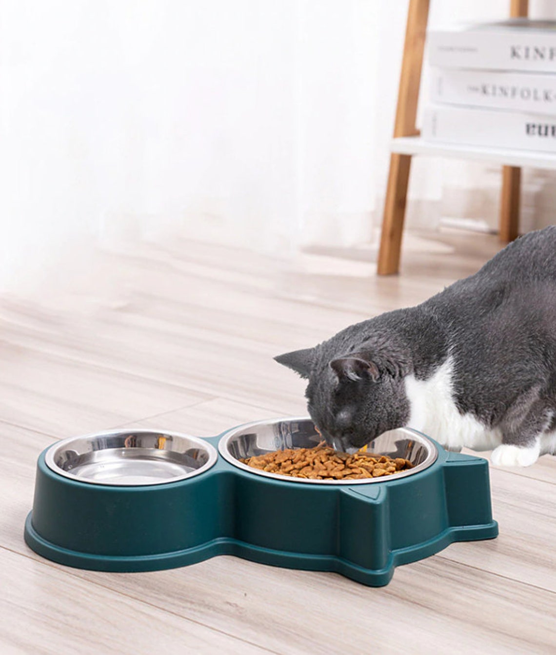 Double Dog Bowl Stainless Steel Dog Bowl Plastic Dog Bowl Etsy