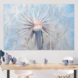 Dandelion Seeds Wall Art Canvas Print Botanical Wall Decor Dandelion Canvas Floral Dandelion Poster Large Wall Art Home Decor Farmhouse