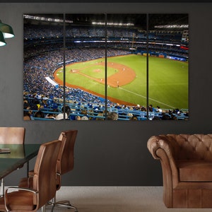 Baseball Stadium Large Wall Art Canvas Baseball Field Wall Art Gym Wall Art Custom Stadium Wall Art Baseball Fan Gifts Man Cave Wall Decor