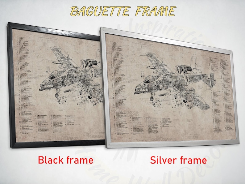 Airplane Blueprint Wall Art Canvas Vintage Tech Wall Decor Airplane Artwork Wall Art Drawing Aviation Wall Decor Engineering Office Wall Art image 10
