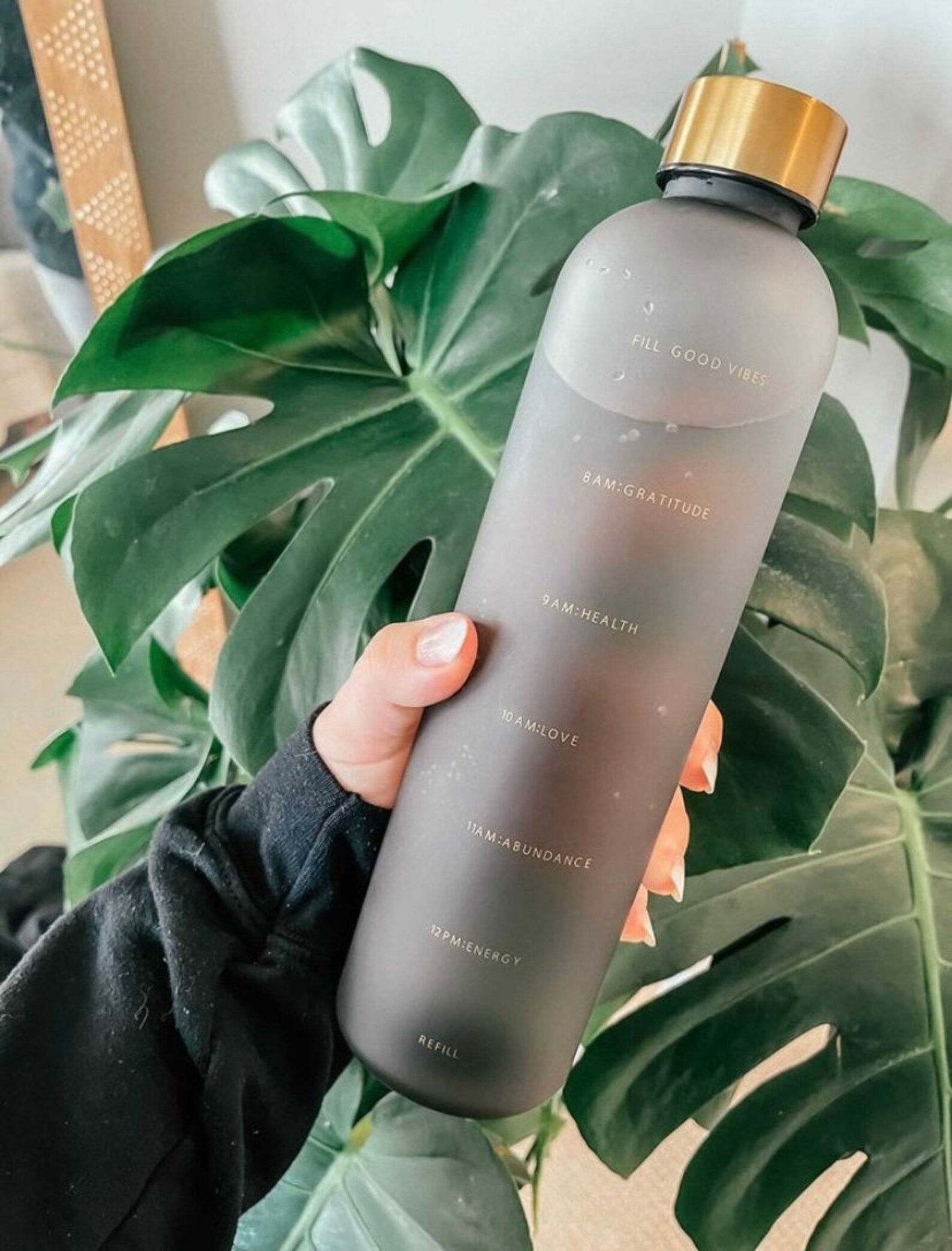 Good Vibes Water Bottle cute motivational affirmations Etsy