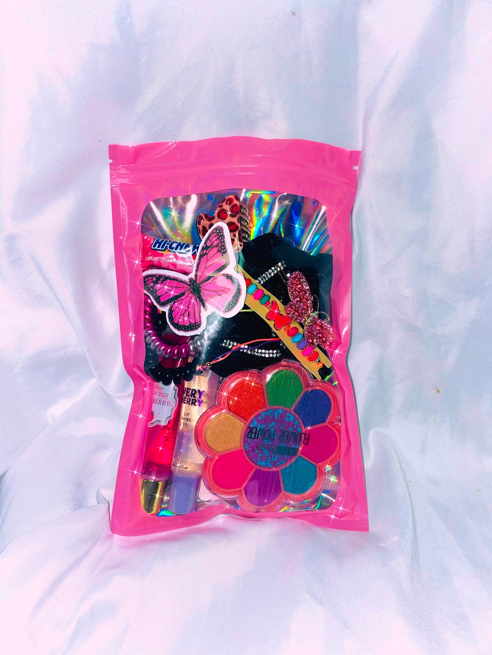 Pink Flower Lip Gloss Bundle Etsy