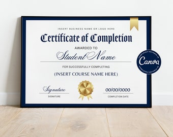 Certificate of Completion Template | DIY Certificate