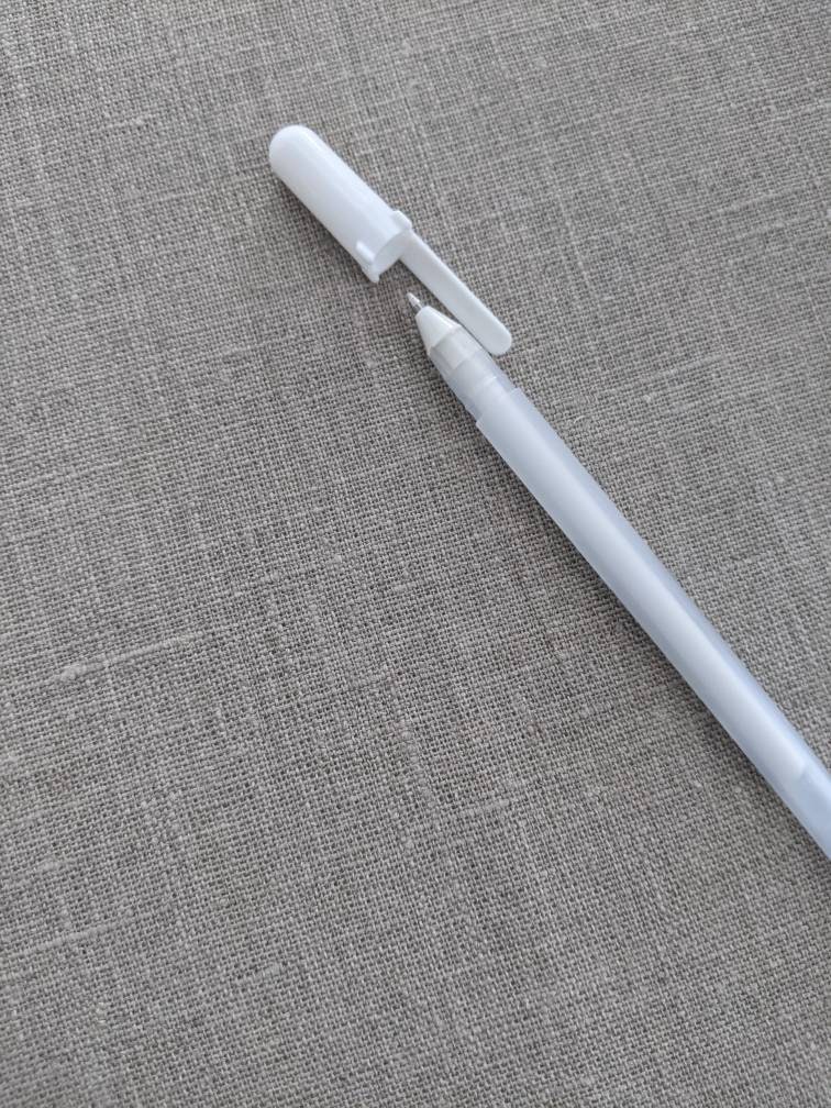 Opaque White Gel Pen One Pen for Writing on Dark Surfaces Etsy