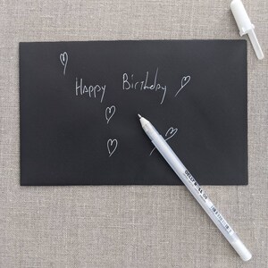 Opaque White Gel Pen - One Pen - For writing on dark surfaces - Gelly Roll Pen