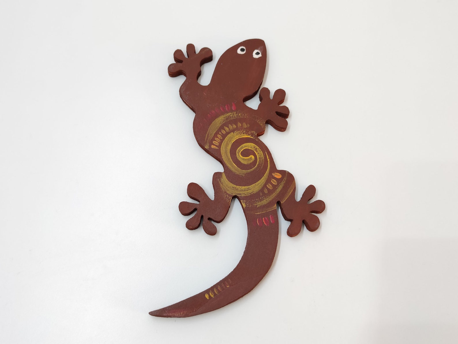 Gecko Wall Art Wood Ornament Lizard Decor Beach House Gift Etsy UK
