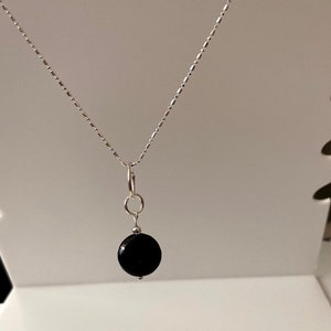 Sterling Silver Shungite Pendant / Pendant Necklace