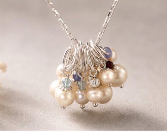 Sterling Silver Small Freshwater Cultured Pearl Pendant / Charm / Accessories