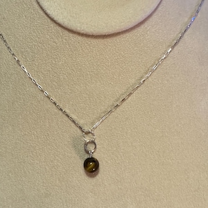 Sterling Silver Tigers Eye Pendant / Charm / Earring Accessories
