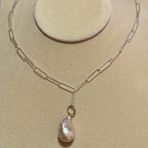 20 inch Sterling Silver Paperclip Chain Necklace