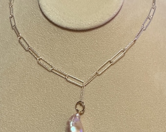 20 inch Sterling Silver Paperclip Chain Necklace