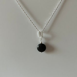Sterling Silver Shungite Pendant