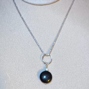 Sterling Silver Shungite Pendant