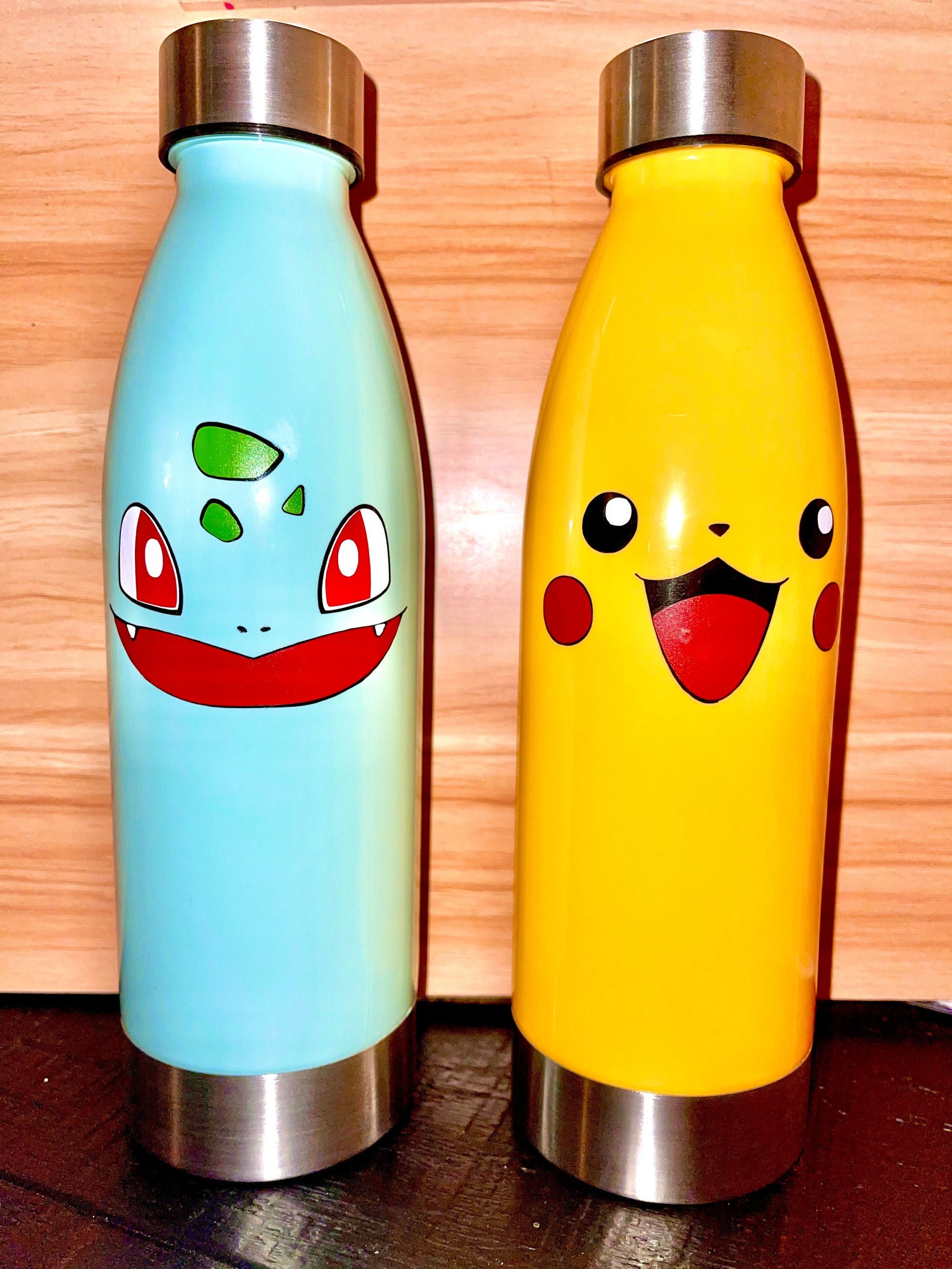 Pokémon Custom Water Bottle / Pokémon Water Bottle / Kids Gift Etsy