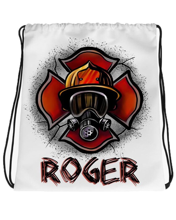 F018 Digitally Airbrush Painted Personalized Custom Firemen