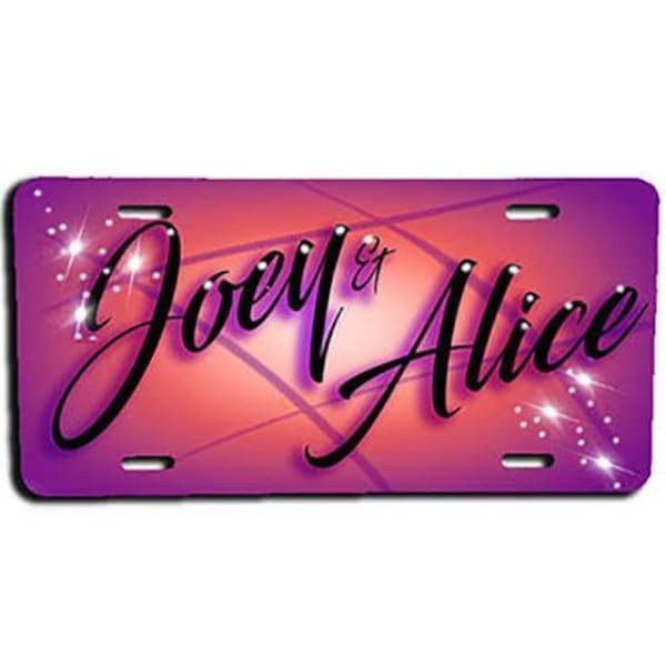 Airbrushed License Plates Etsy