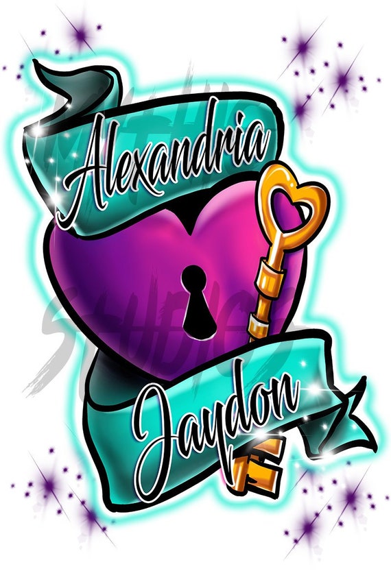 F058 Digitally Airbrush Painted Personalized Custom Keyed  display picture 3