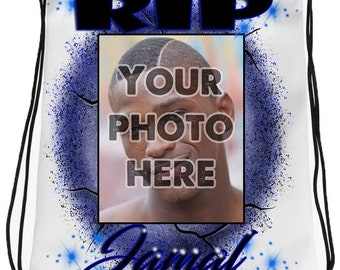 PT002 Photo Picture on airbrushed personalized custom granite name RIP image Funeral customized colors Printed choose own writing
