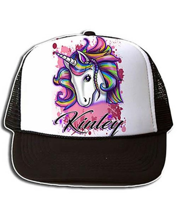 Unicorn Handcrafted Free form Hat Personalized Modern Adult Animal Hat Unicorn - AndesGifts main image 3
