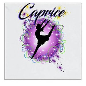 G018 Personalized Airbrush Dancer Ceramic Coaster