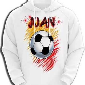 LG003 custom personalized airbrush soccer world cup Hoodie Sweatshirt
