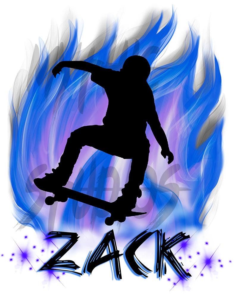 G024 Digitally Airbrush Painted Personalized Custom Zero