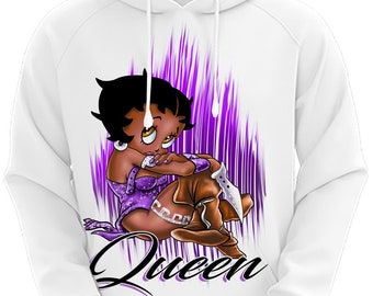 Comics Kingdom Betty Boop Power Pearls Womens Sweatshirt Comics Kingdom Betty Boop Power Pearls Womens Sweatshirt