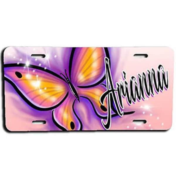 Butterfly License Plate Frames Etsy