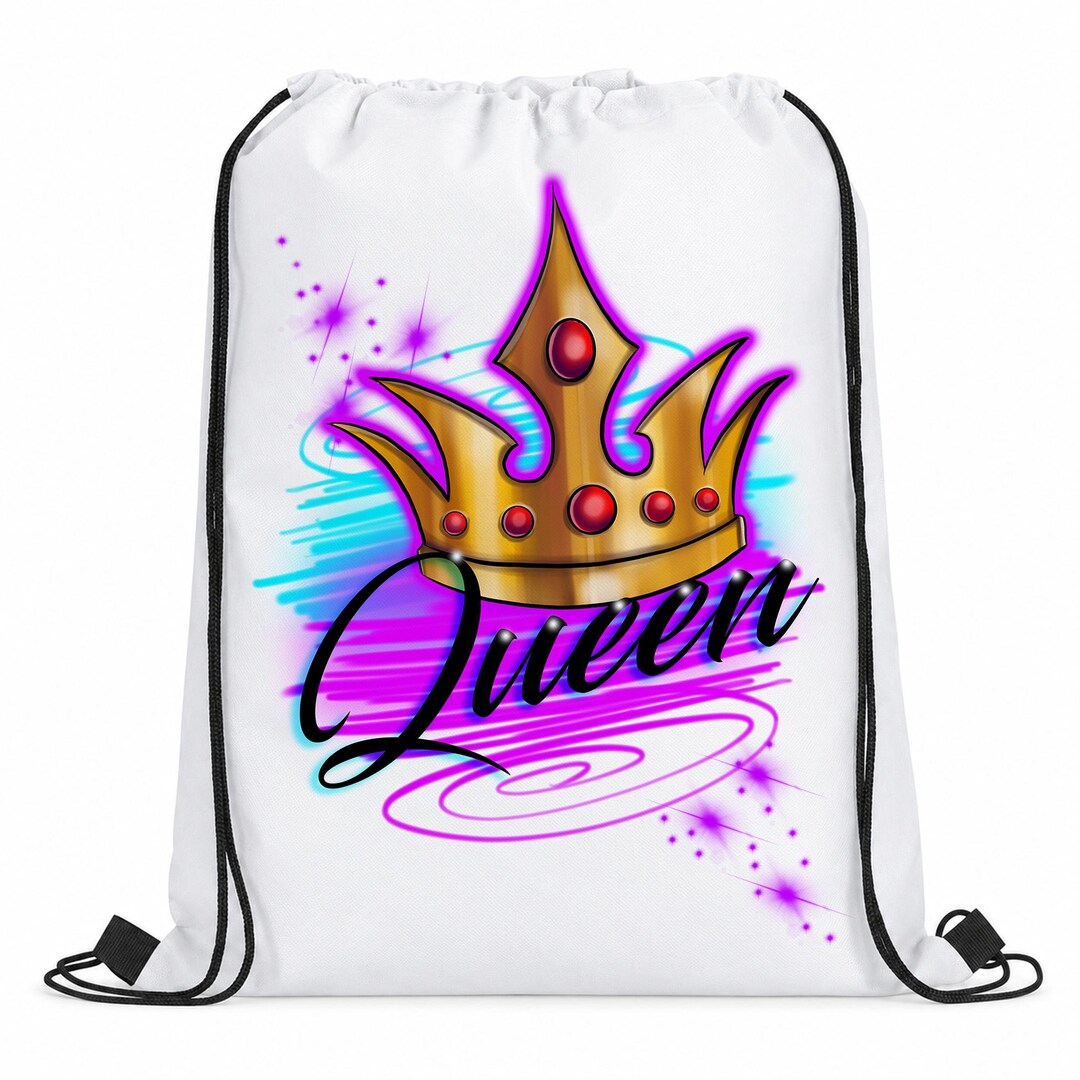 CROWNオリジナルドキュメントバッグ F007 Digitally Airbrush Painted Personalized Custom Crown King