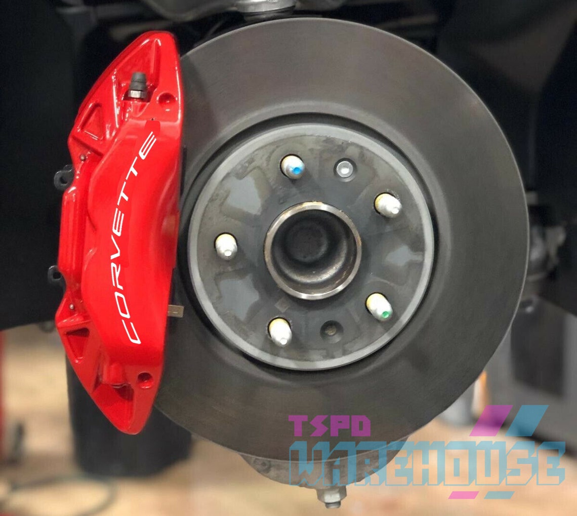Chevy Corvette C8 Brake Caliper High Temp Curved Vinyl Etsy