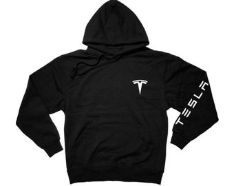 tesla zip up hoodie