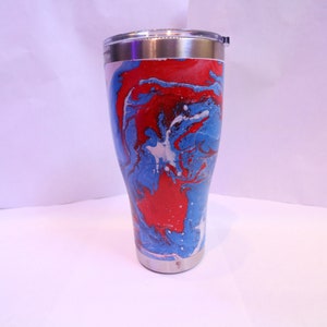 Hydro Dipped Tumbler With Lid (Custom)
