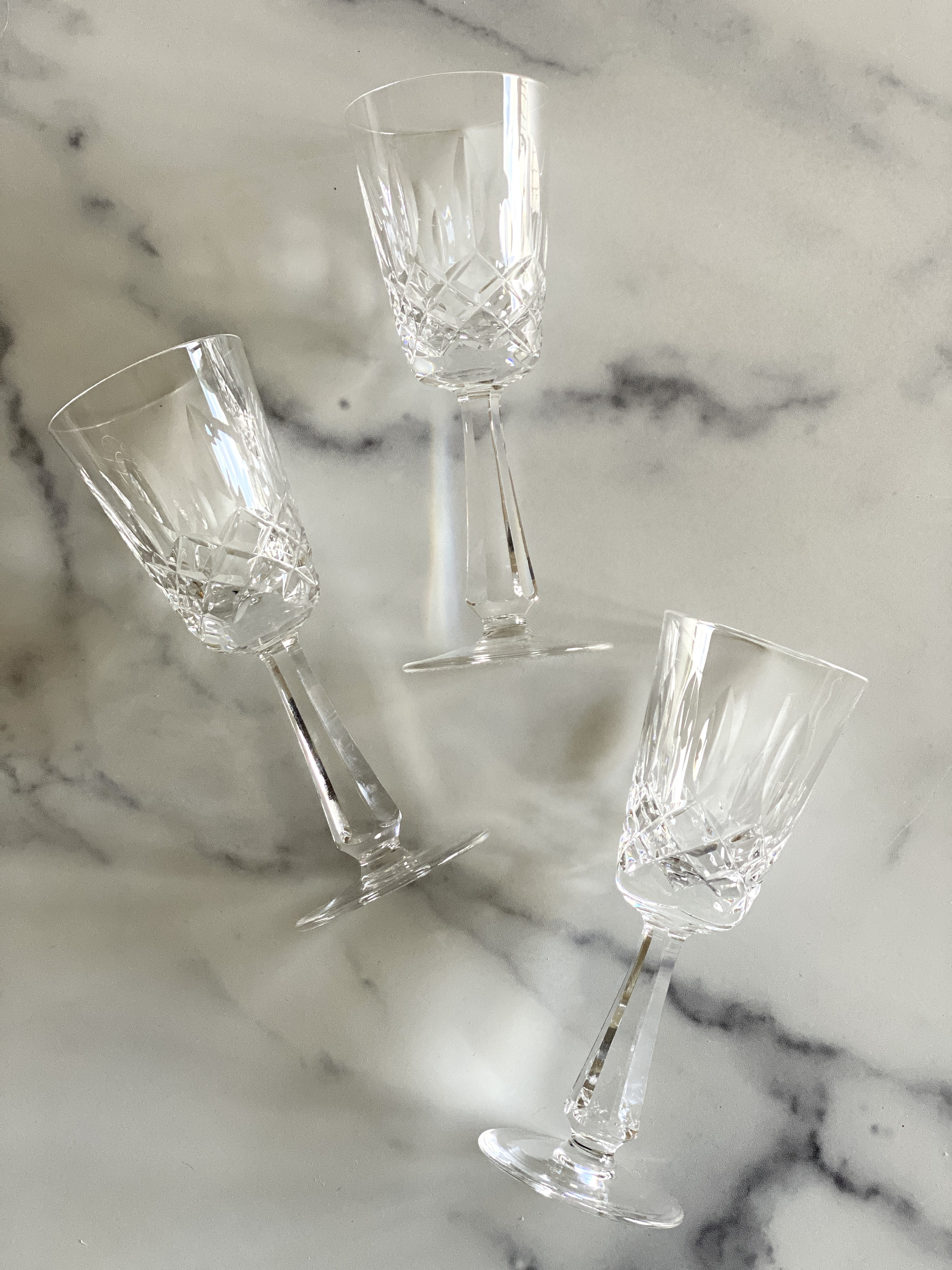 Cut Crystal Mini Wine Glasses, Set of 6 