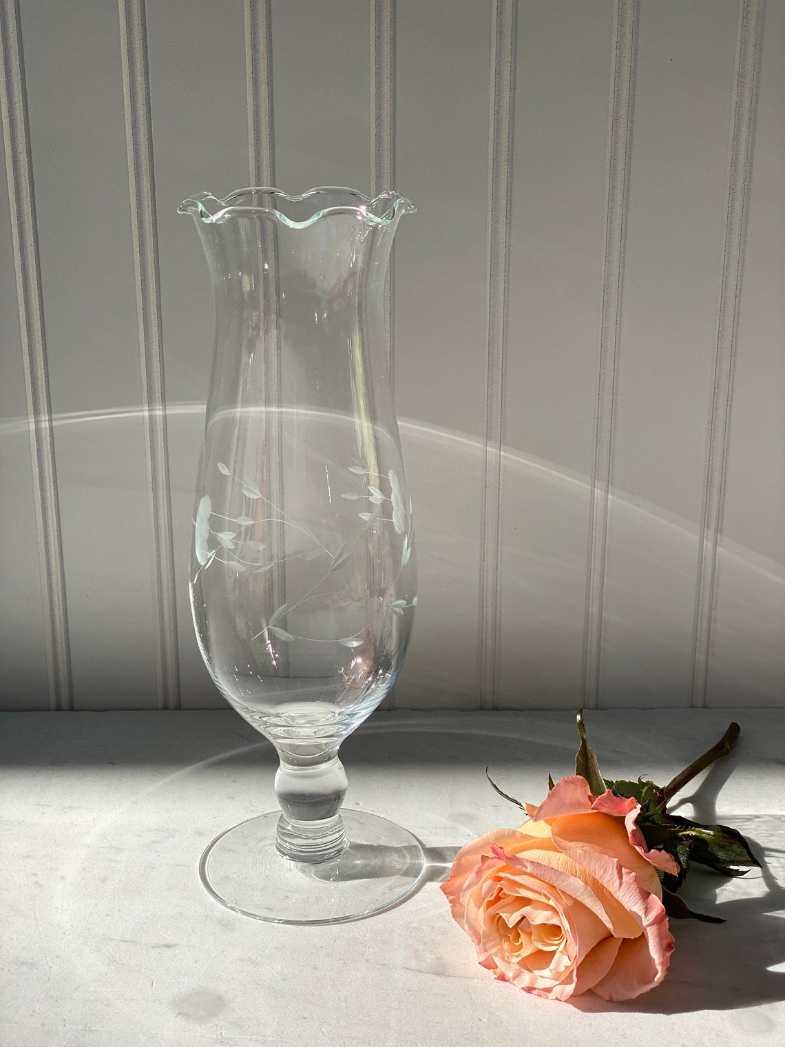 Princess House Crystal Vase Etsy