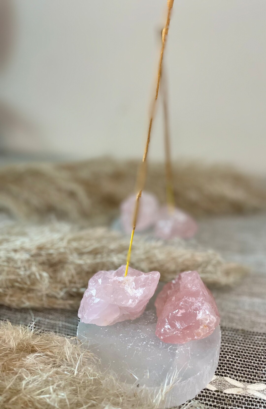Rose Quartz Incense Holder Etsy