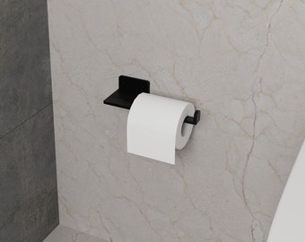 Minimalist Toilet Paper Holder with a Touch of Elegance - Housewarming - Black, White, or Gold Options