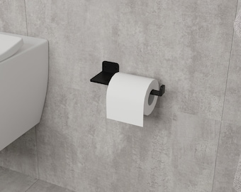 Minimalist Steel Toilet Paper Holder: Modern Bathroom Decor