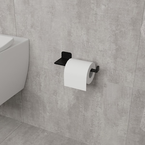 Porta carta igienica minimalista per un bagno elegante - Porta carta igienica da bagno contemporaneo - Elegante e pratico