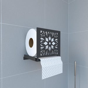 Decoratieve metalen toiletrolhouder, badkamerrolhouder