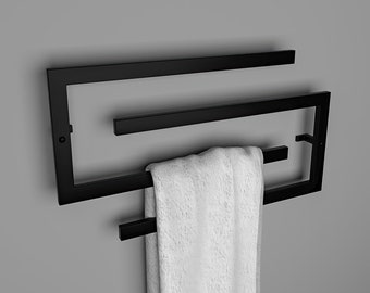 Minimalist Metal Towel Rack: Modern Wall-Mounted Towel Bar