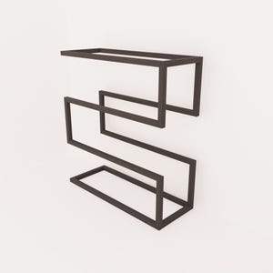Versatile shoe rack with umbrella holder, ideal for modern or industrial home decor.