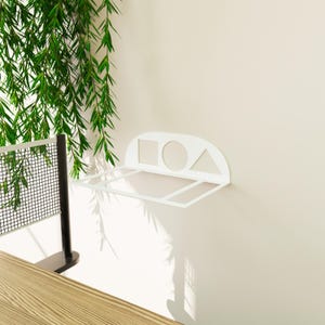 Metal ping pong paddle and ball organizer, modern wall-mounted table tennis shelf , perfect for gifting