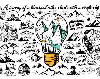 Mountain Svg Etsy